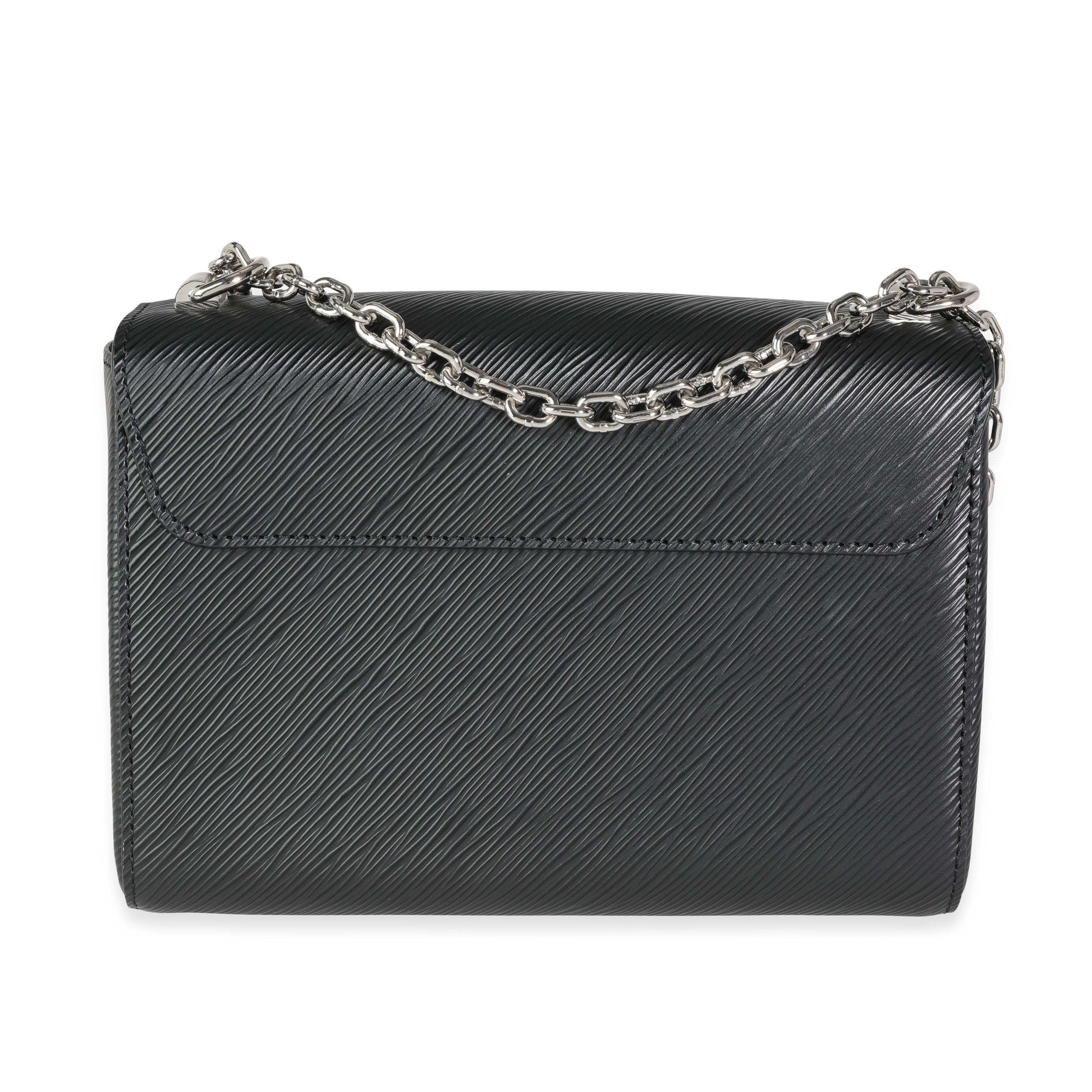Schwarze Epi-Leder-Twist-Kette von Vuitton MM im Zustand „Hervorragend“ in New York, NY