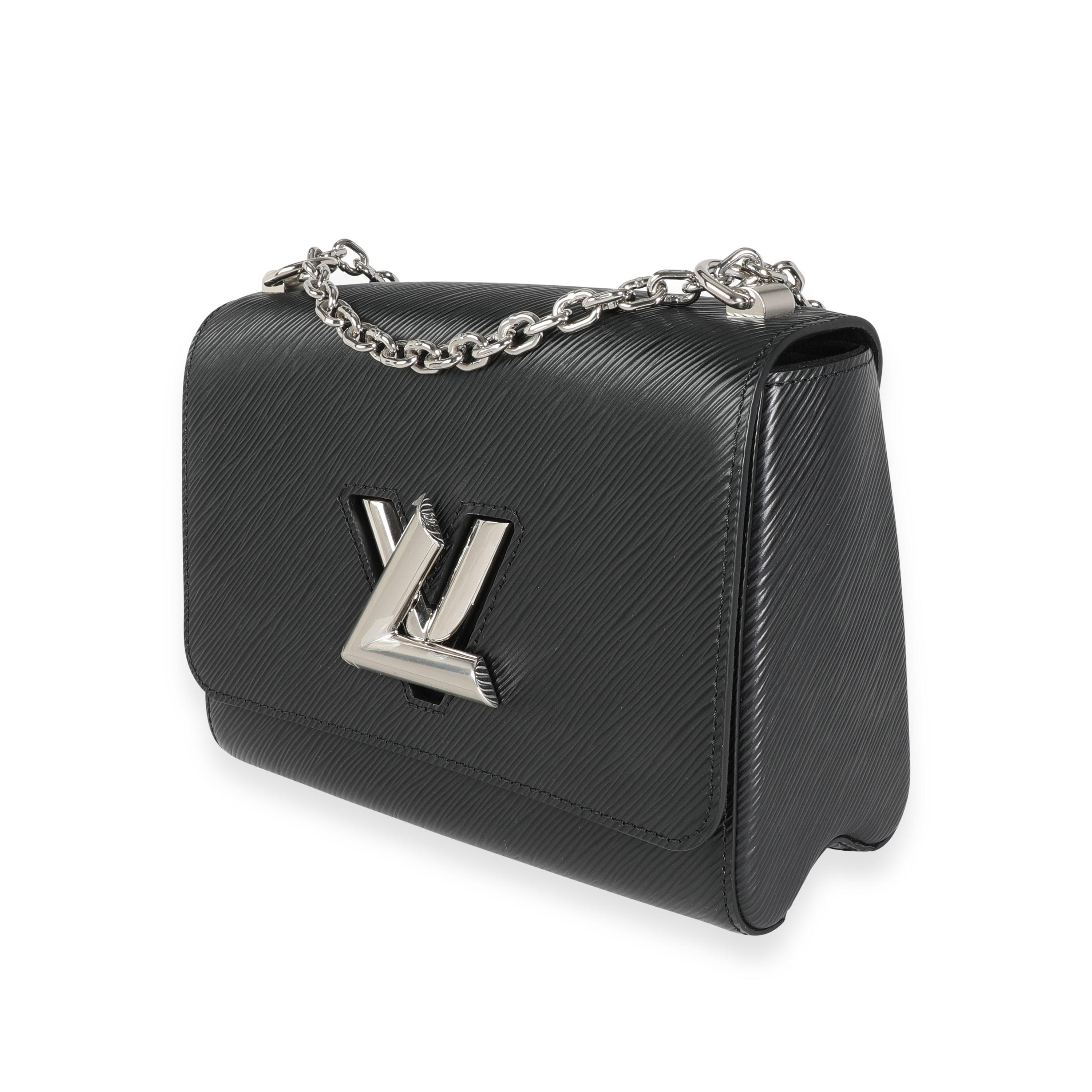 Schwarze Epi-Leder-Twist-Kette von Vuitton MM für Damen oder Herren