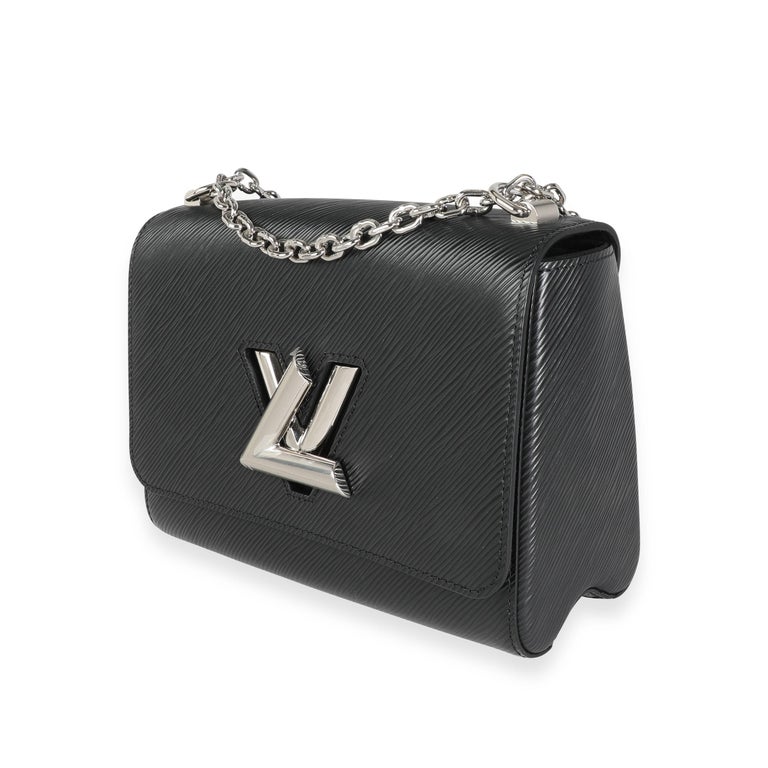 Women's or Men's Louis Vuitton Black Epi Leather Twist Chain MM For Sale