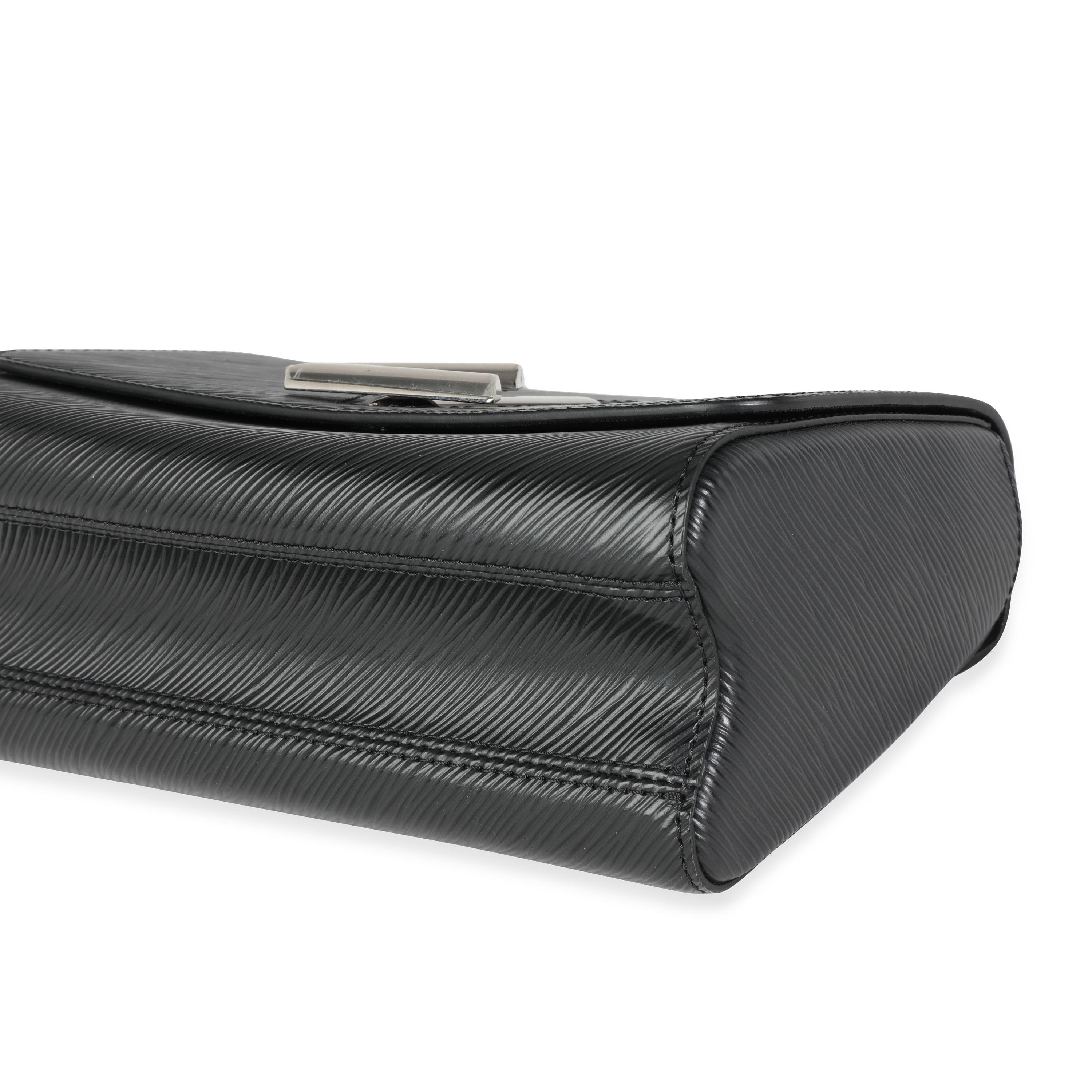 Schwarze Epi-Leder-Twist-Kette von Vuitton MM 1