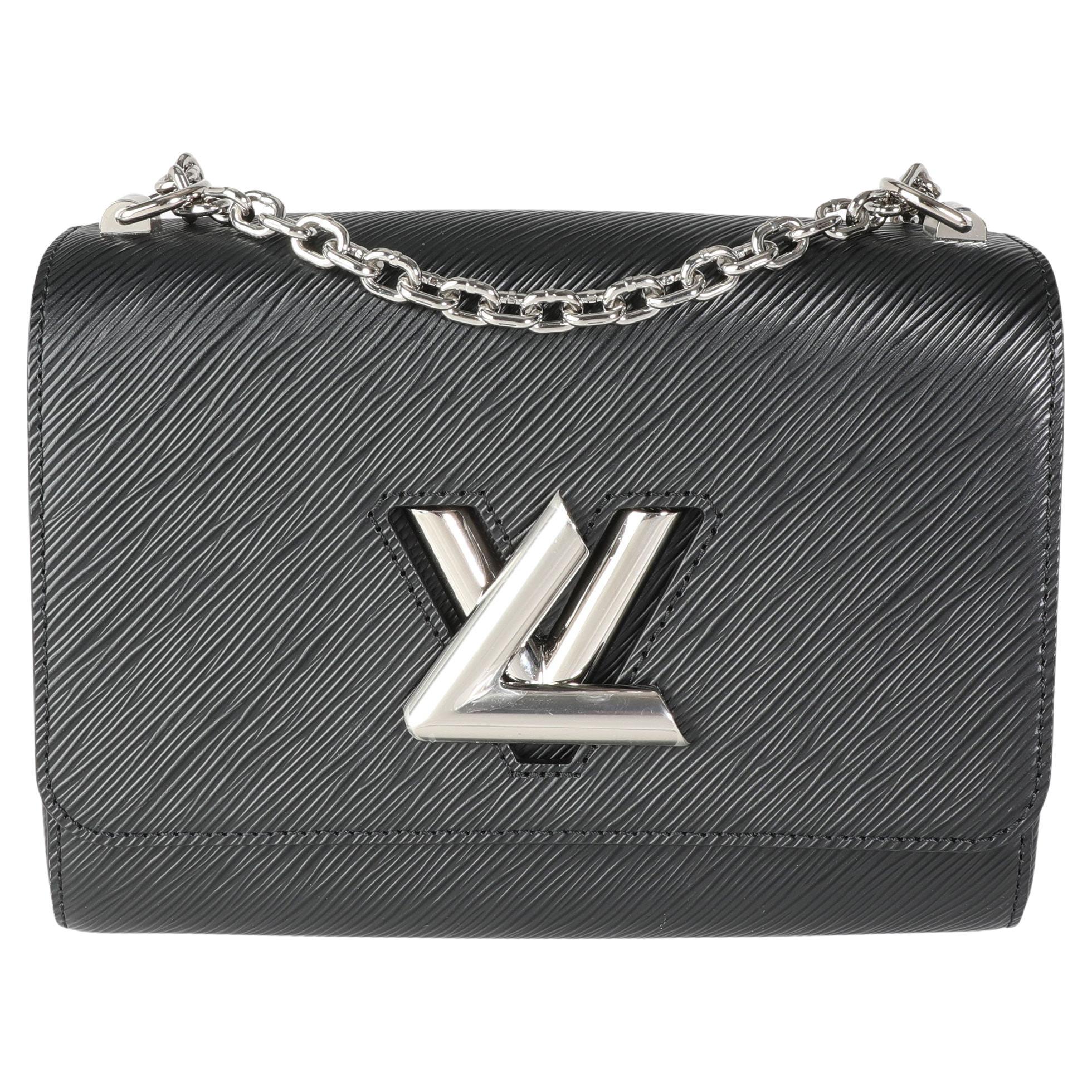 Louis Vuitton Black Epi Leather Twist Chain MM