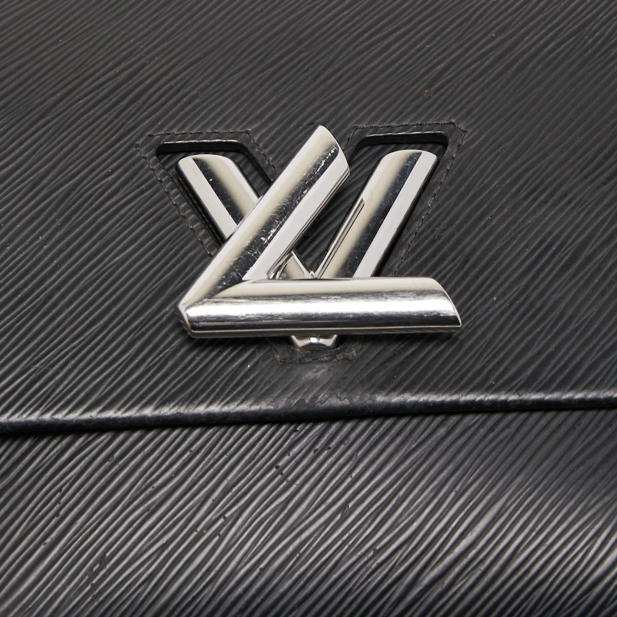 Louis Vuitton Black Epi Leather Twist Foldable Shoulder Bag 6