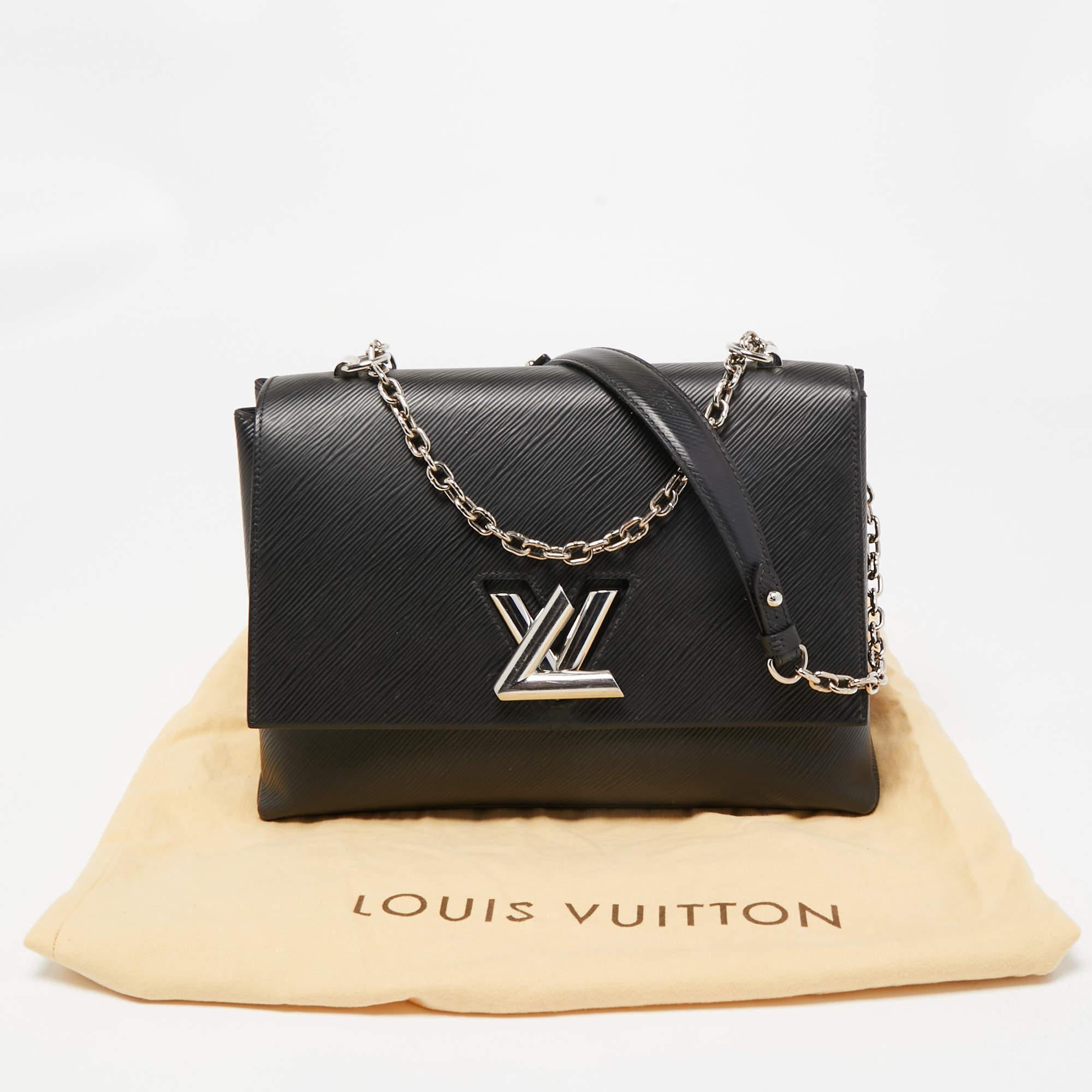 Louis Vuitton Black Epi Leather Twist Foldable Shoulder Bag 12