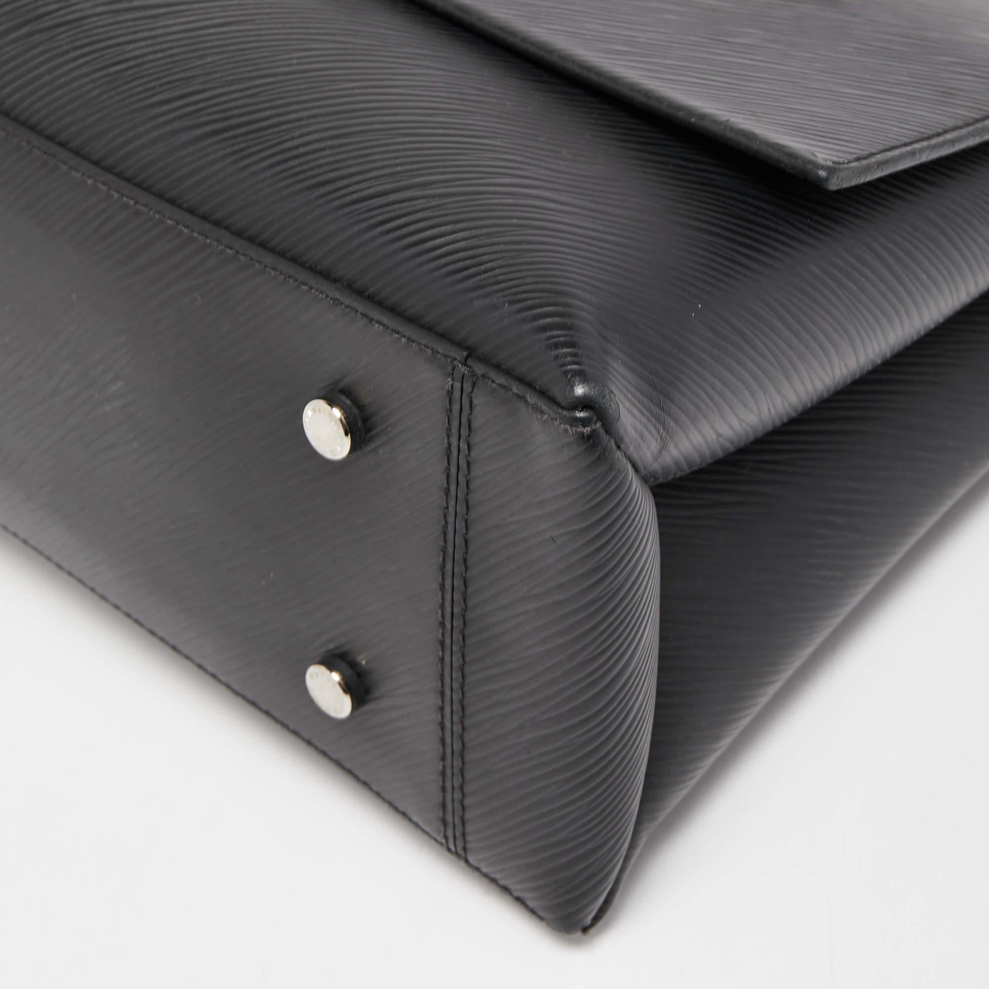 Louis Vuitton Black Epi Leather Twist Foldable Shoulder Bag 1