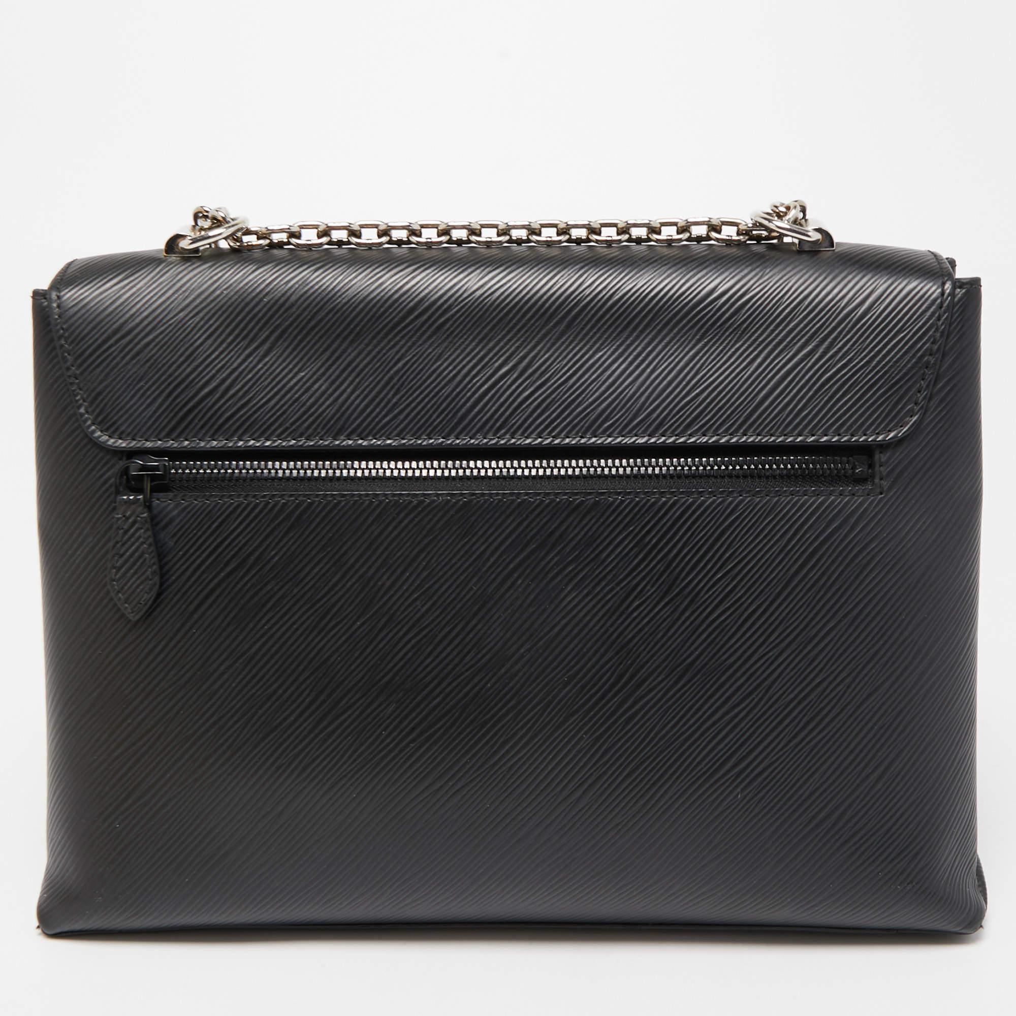 Louis Vuitton Black Epi Leather Twist Foldable Shoulder Bag 5