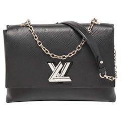 Louis Vuitton Black Epi Leather Twist Foldable Shoulder Bag