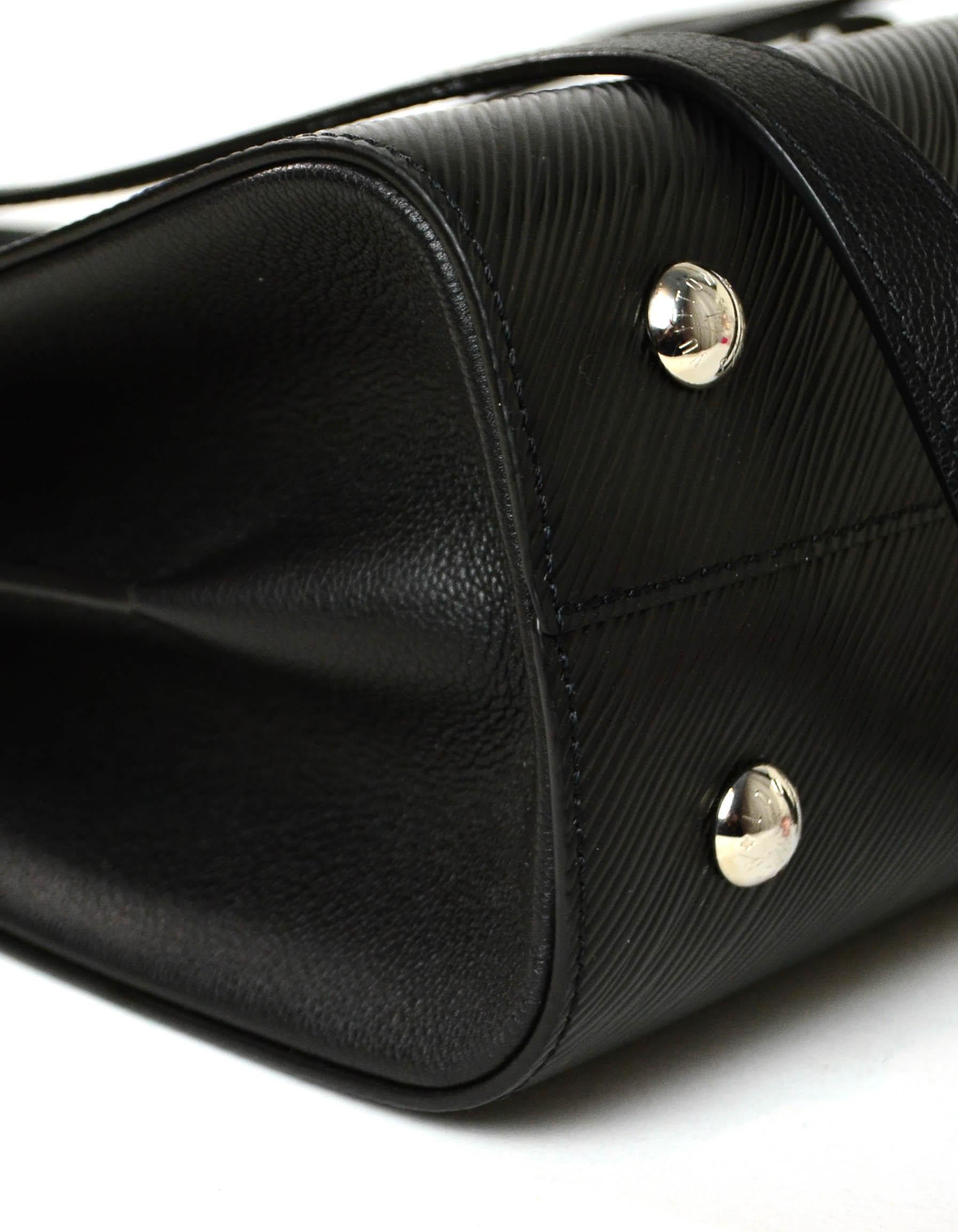 Louis Vuitton Black Epi Leather Twist Lock Tote Bag w/ Shoulder Strap rt. $3, 450 2