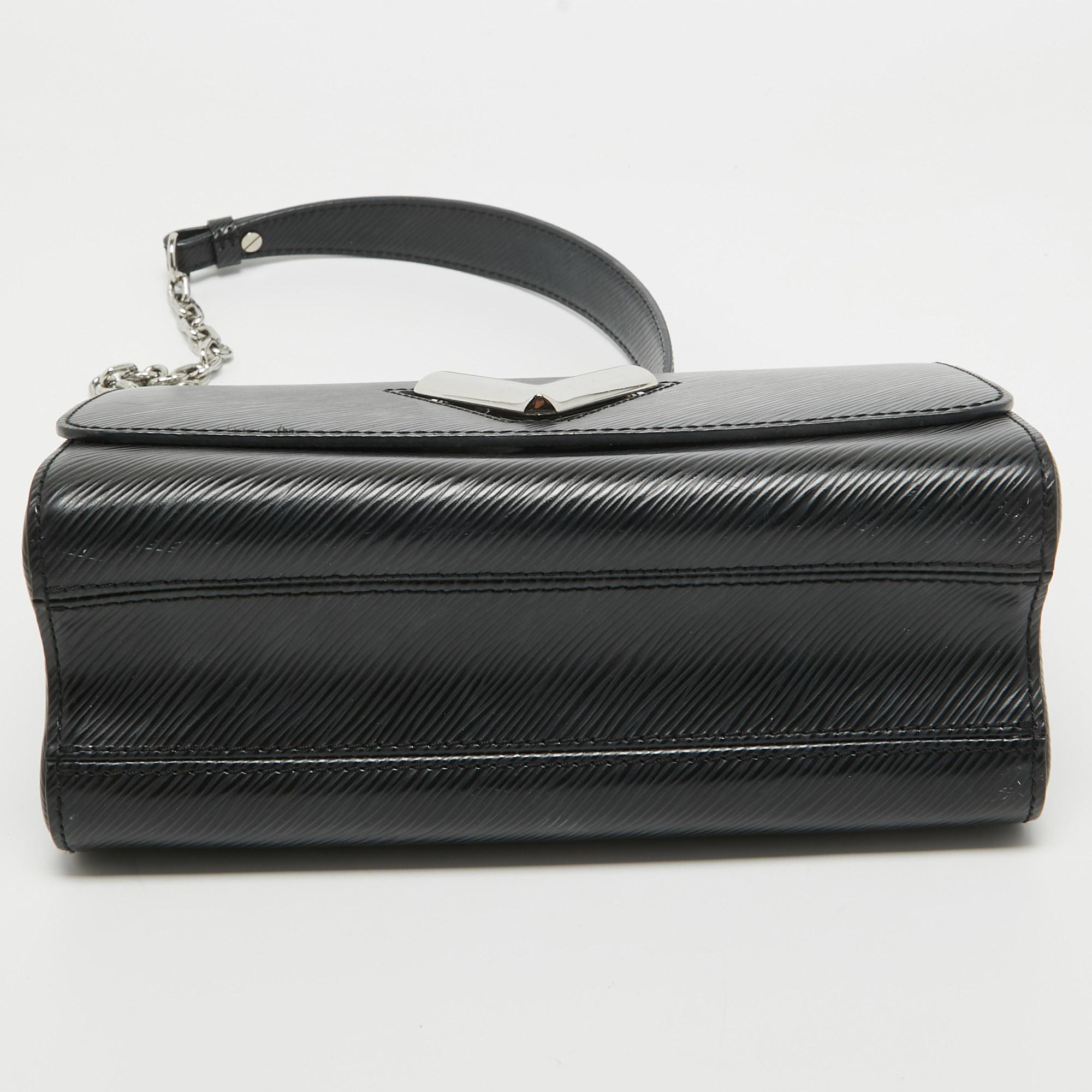 Louis Vuitton Black Epi Leather Twist MM Bag 6