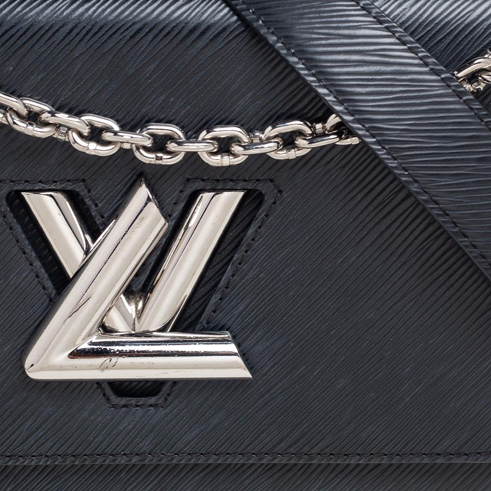 Louis Vuitton Black Epi Leather Twist MM Bag 8