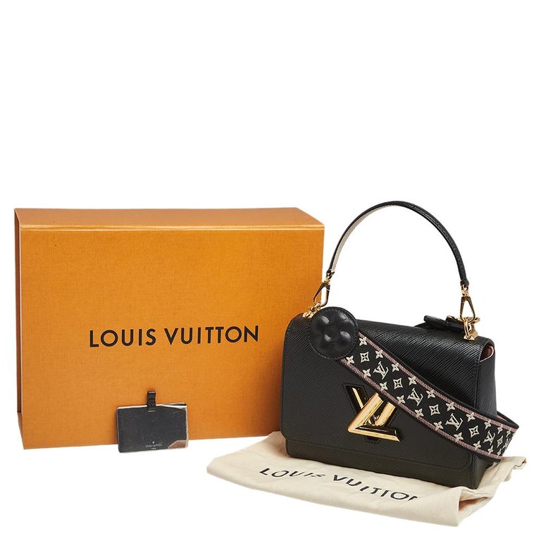 Louis Vuitton Black Epi Leather Twist MM Shoulder Bag Braided Handle  ref.796435 - Joli Closet