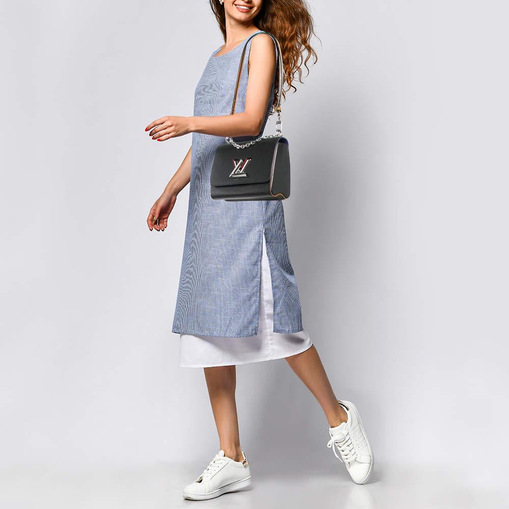 Louis Vuittons creations are popular owing to their high style and functionality. This bag like all the other handbags is durable and stylish. Exuding a fine finish the bag is designed to give a luxurious experience. The interior has enough space to