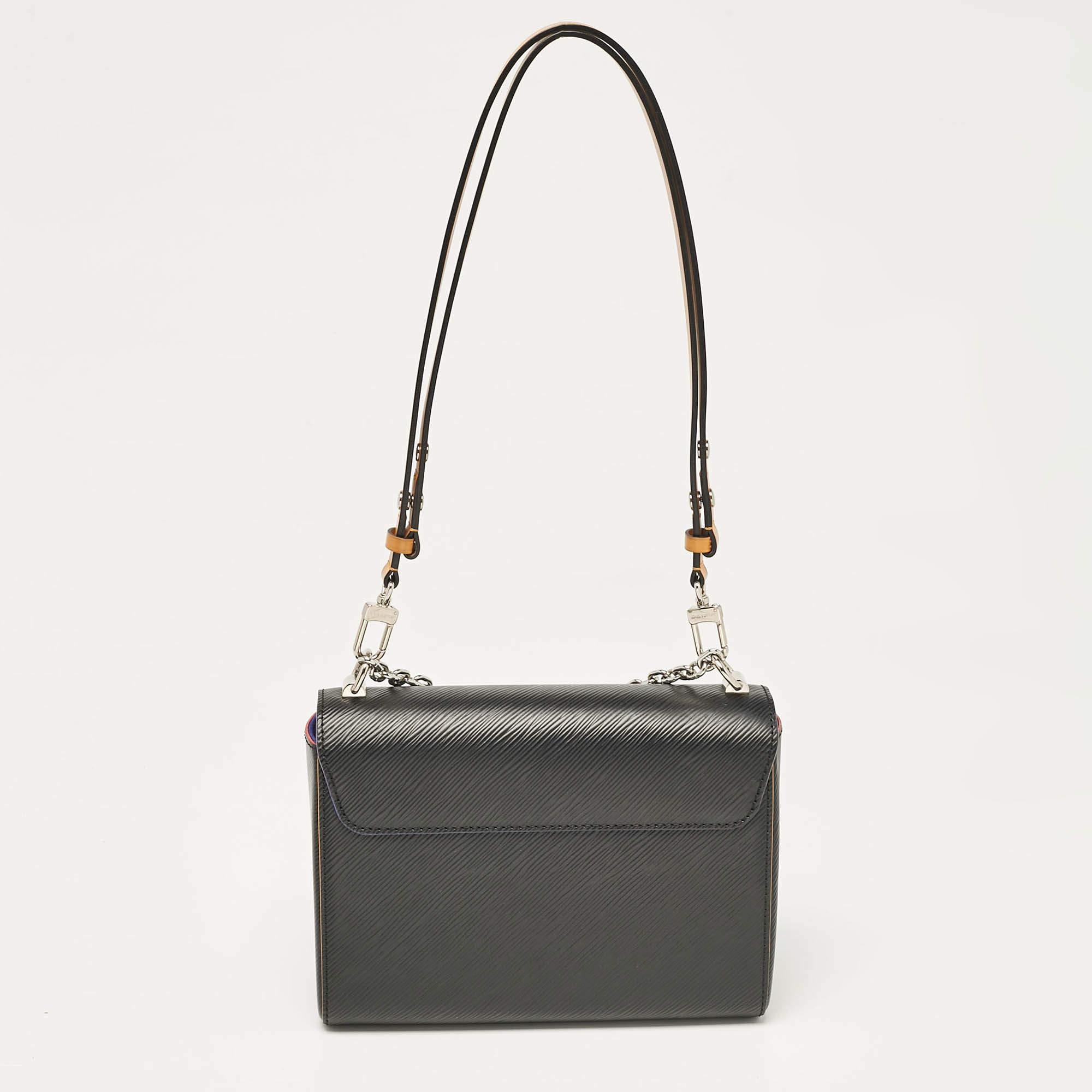 Women's Louis Vuitton Black Epi Leather Twist MM Bag