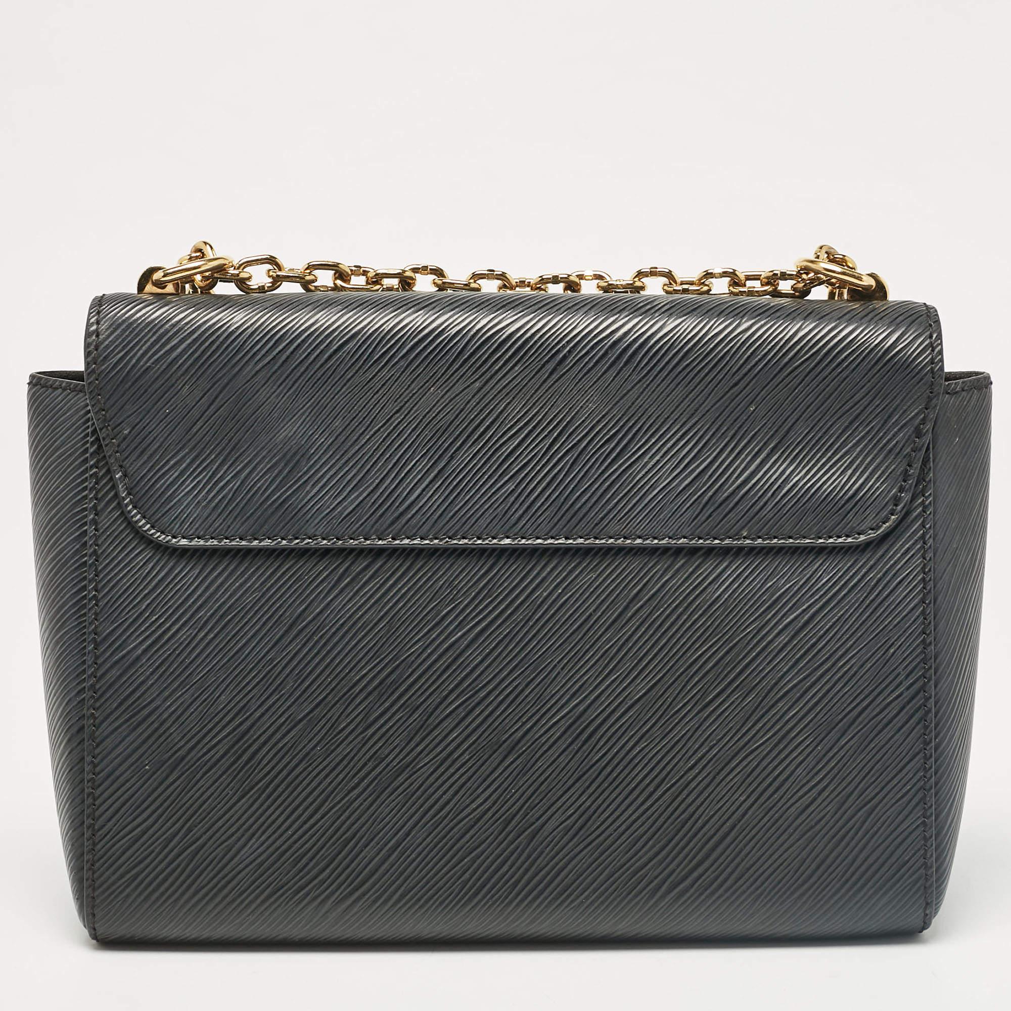 Women's Louis Vuitton Black Epi Leather Twist MM Bag