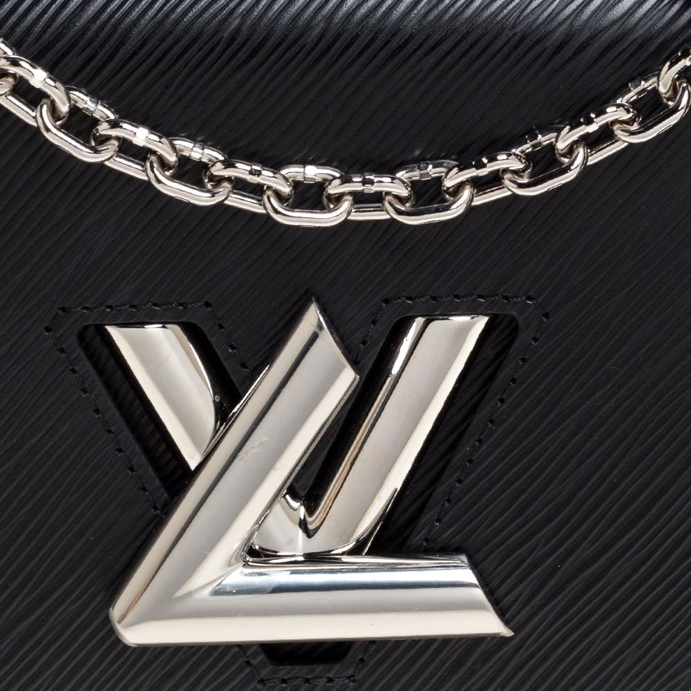 Women's Louis Vuitton Black Epi Leather Twist MM Bag
