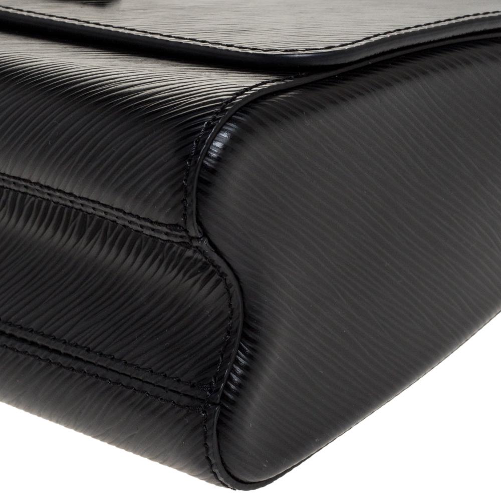 Louis Vuitton Black Epi Leather Twist MM Bag 4
