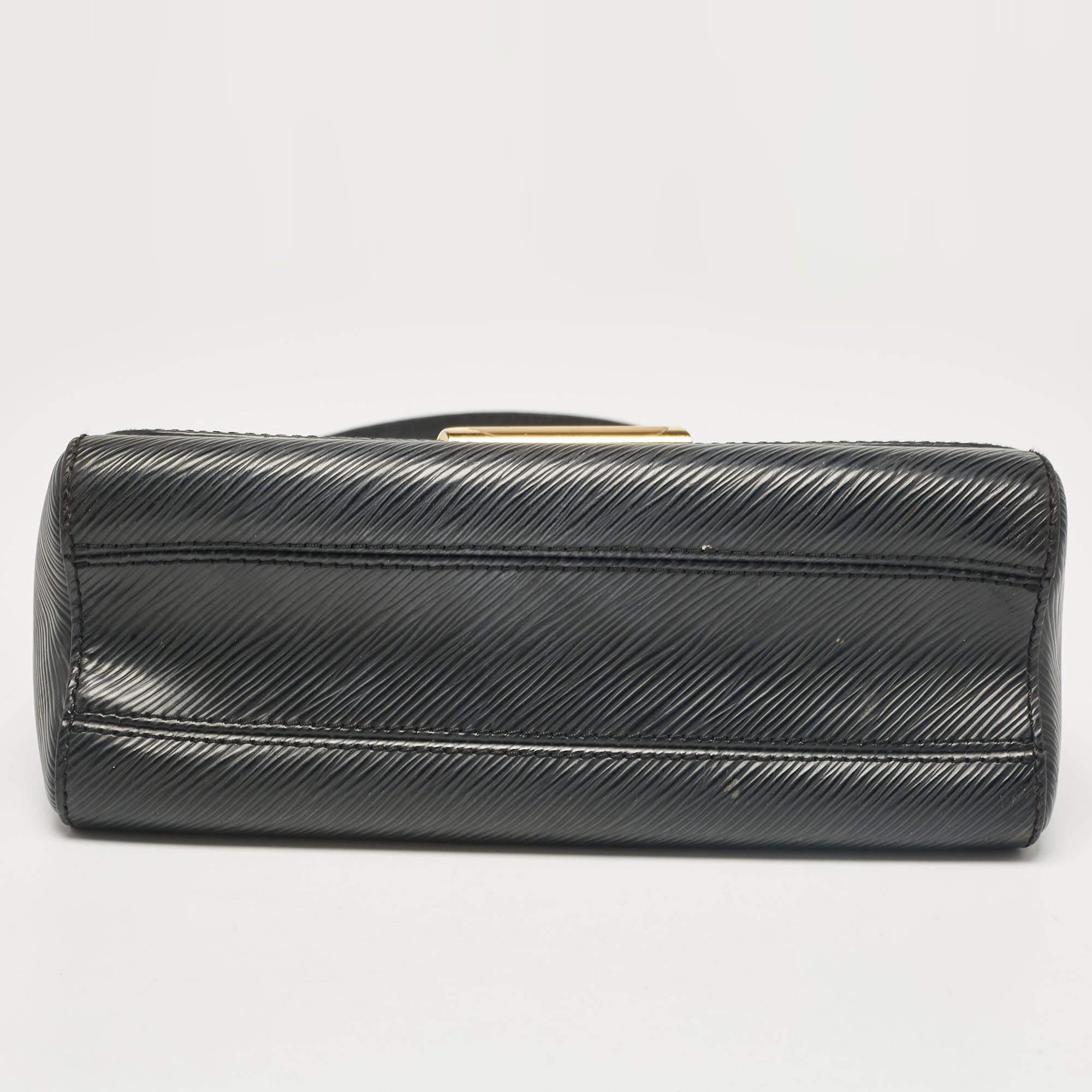 Louis Vuitton Black Epi Leather Twist MM Bag 5