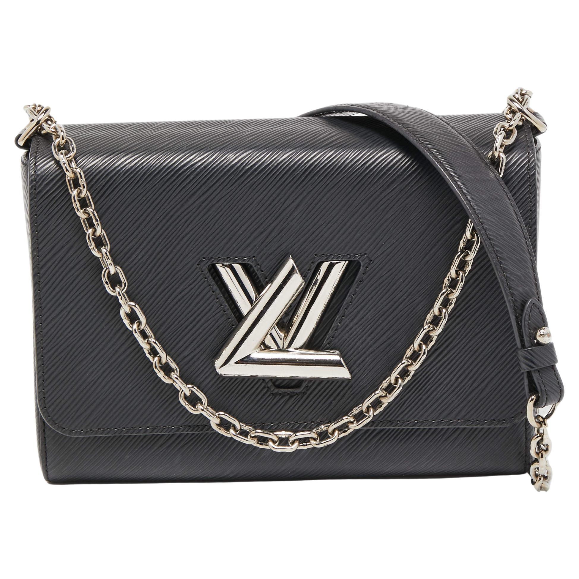 Louis Vuitton Black Epi Leather Twist MM Bag For Sale at 1stDibs