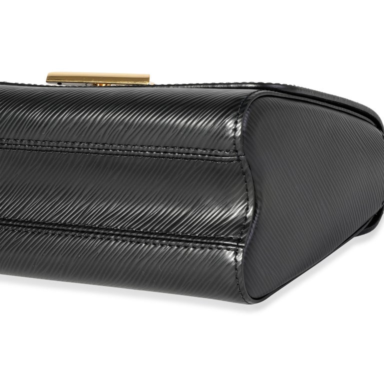 Louis Vuitton Black Epi Leather Twist MM For Sale 1