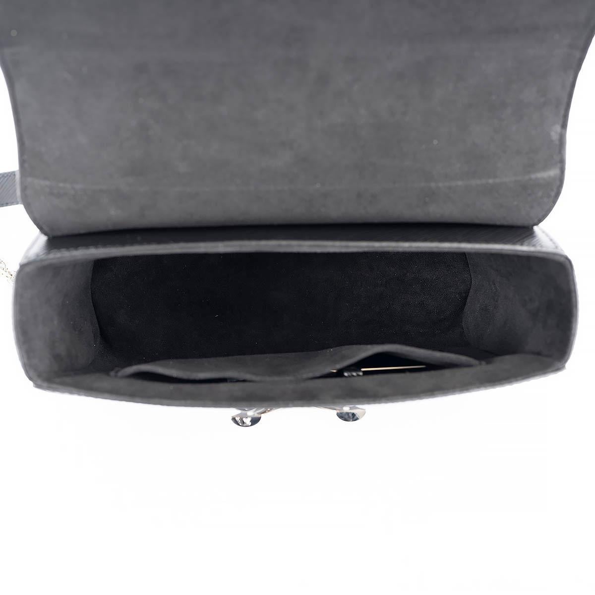 LOUIS VUITTON black Epi leather TWIST MM Shoulder Bag For Sale 1