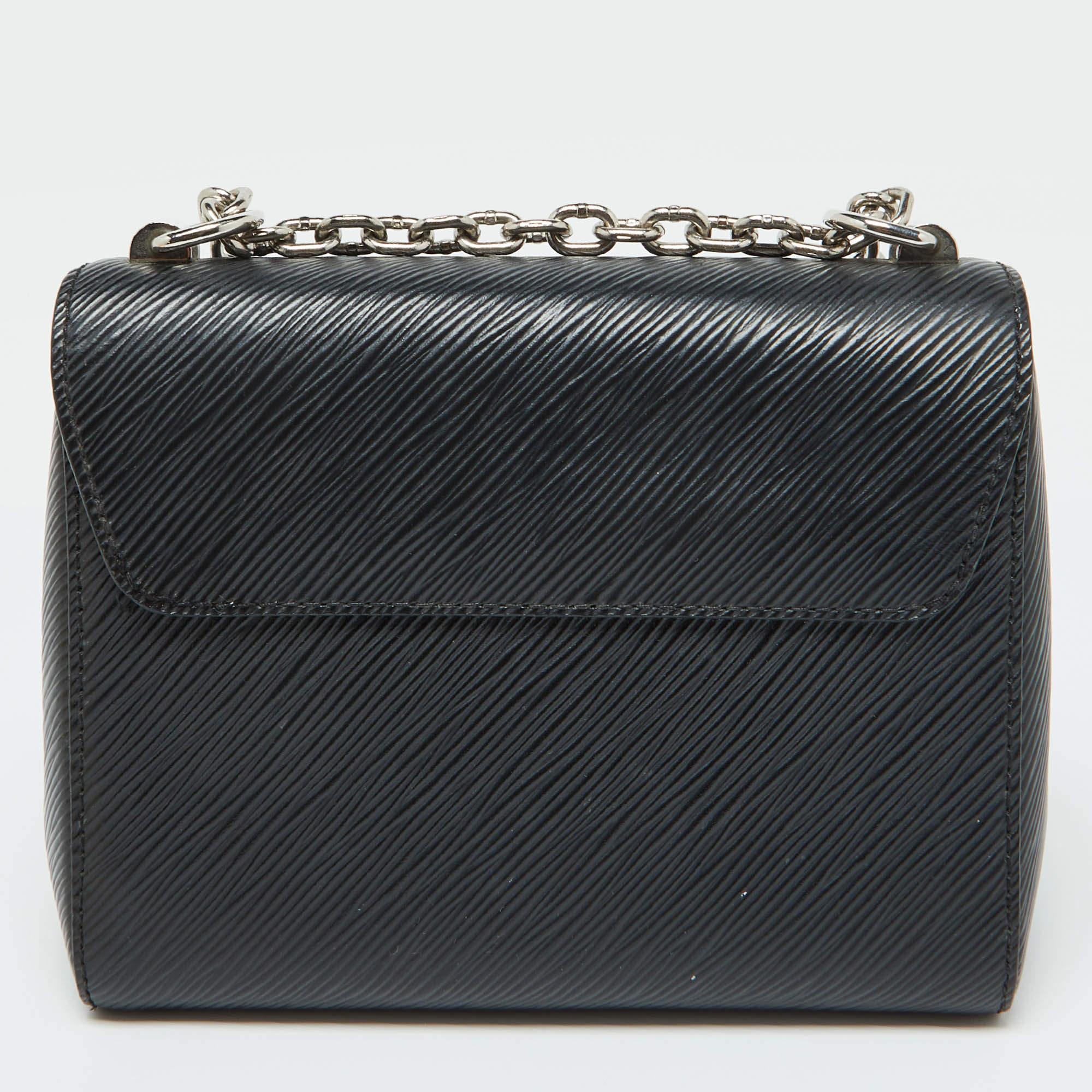 Women's Louis Vuitton Black Epi Leather Twist PM Bag