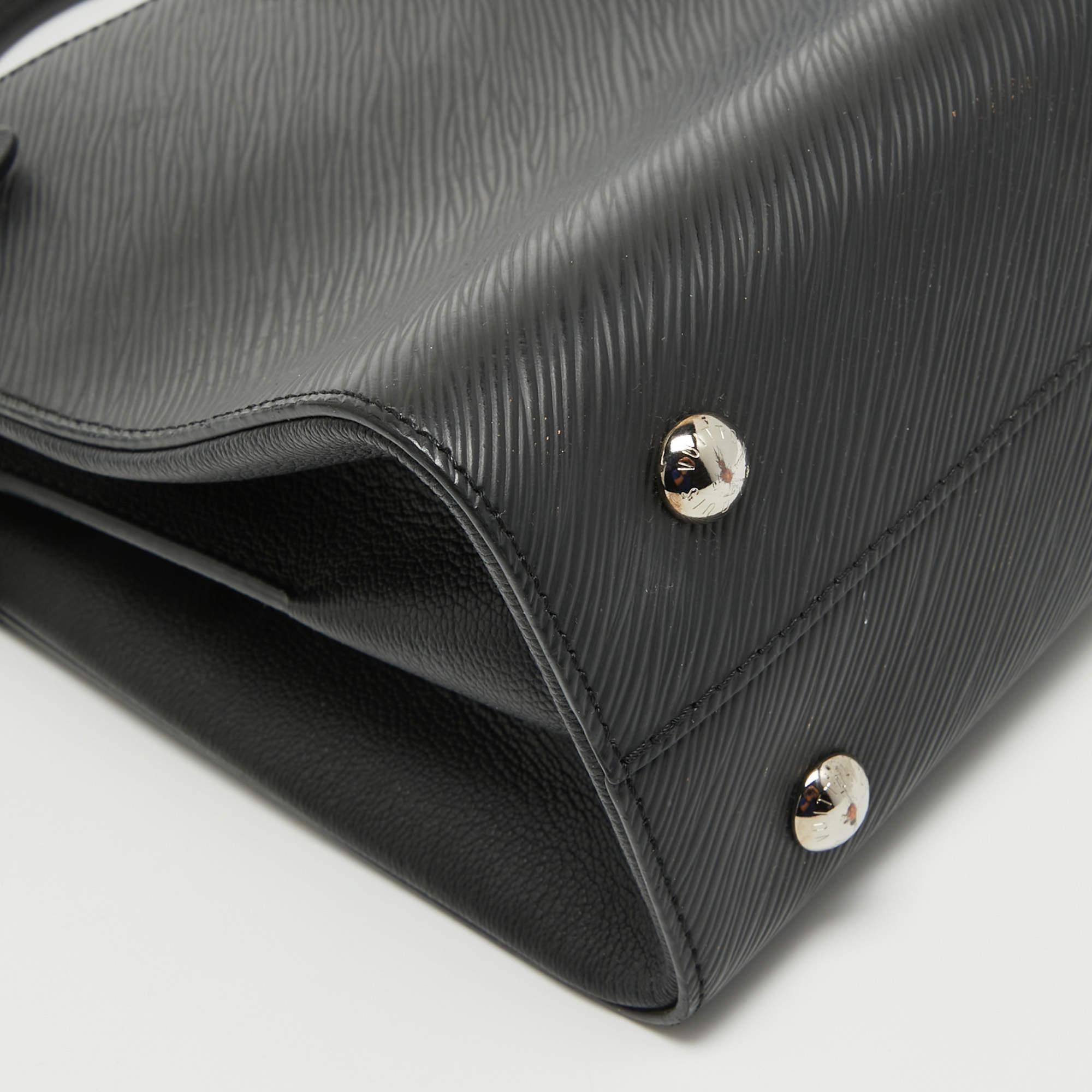 Louis Vuitton Black Epi Leather Twist Tote Bag For Sale 1
