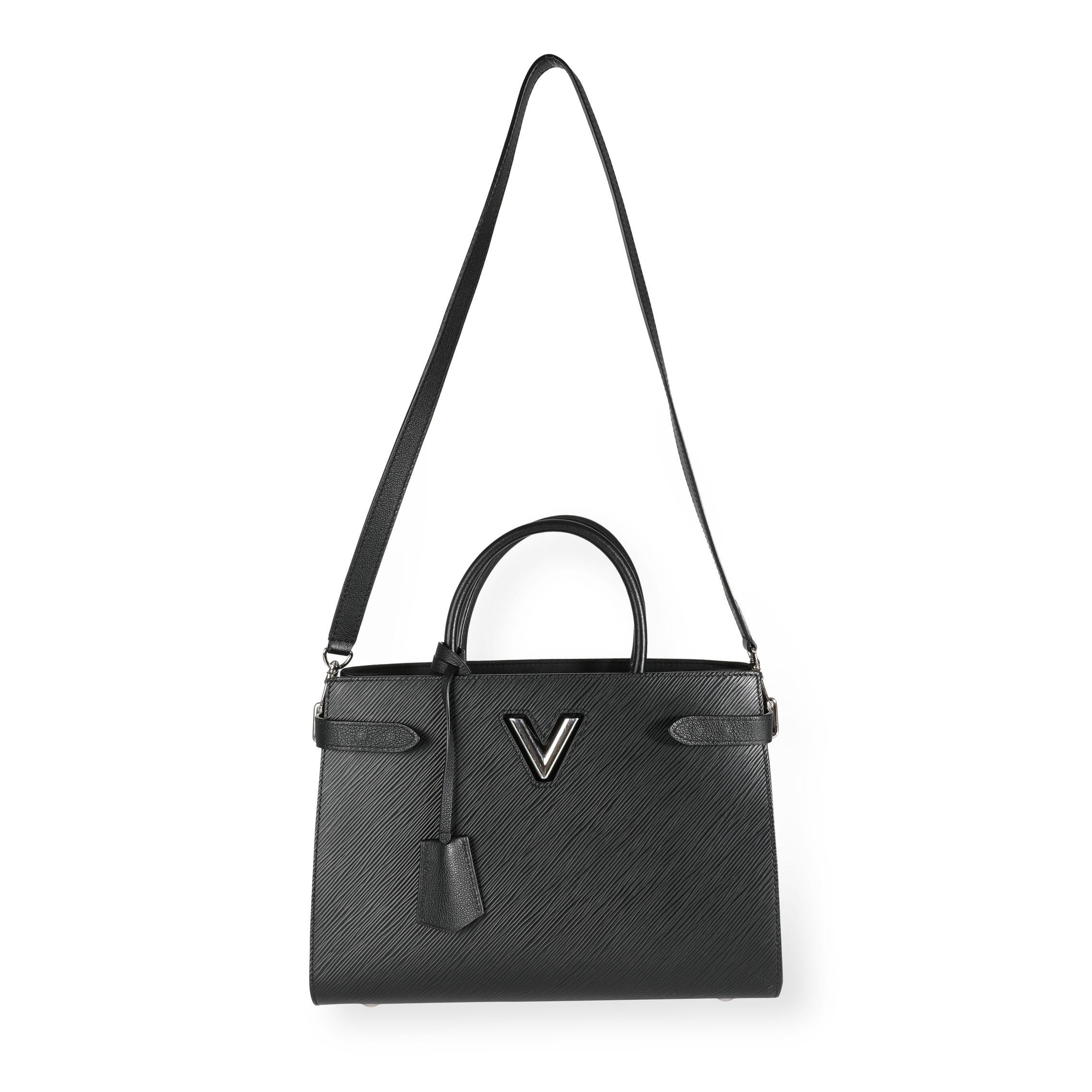 Nero Louis Vuitton Tote Twist in pelle Epi nera