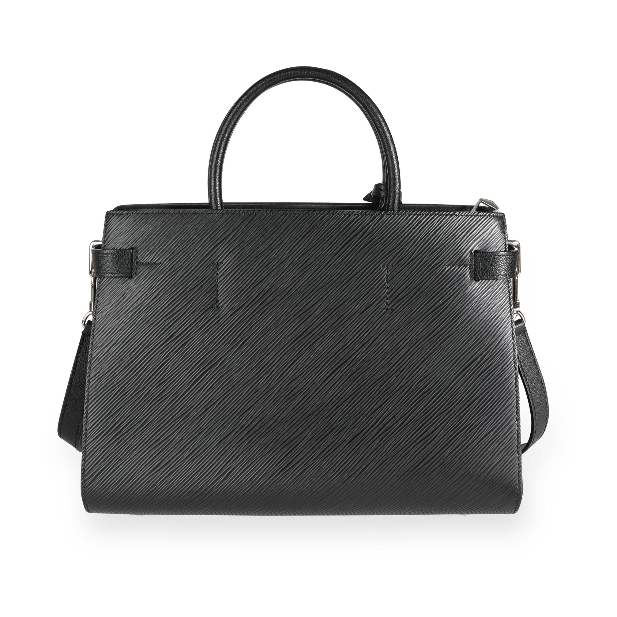 Women's Louis Vuitton Black Epi Leather Twist Tote