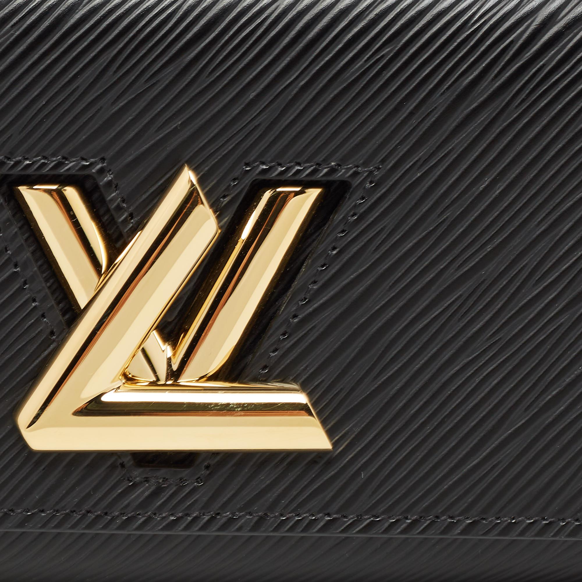 Louis Vuitton Black Epi Leather Twist Wallet For Sale 1