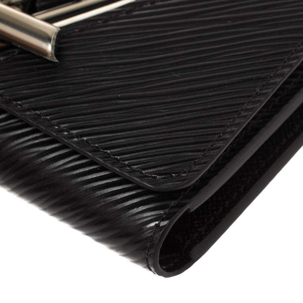 Louis Vuitton Black Epi Leather Twist Wallet 2