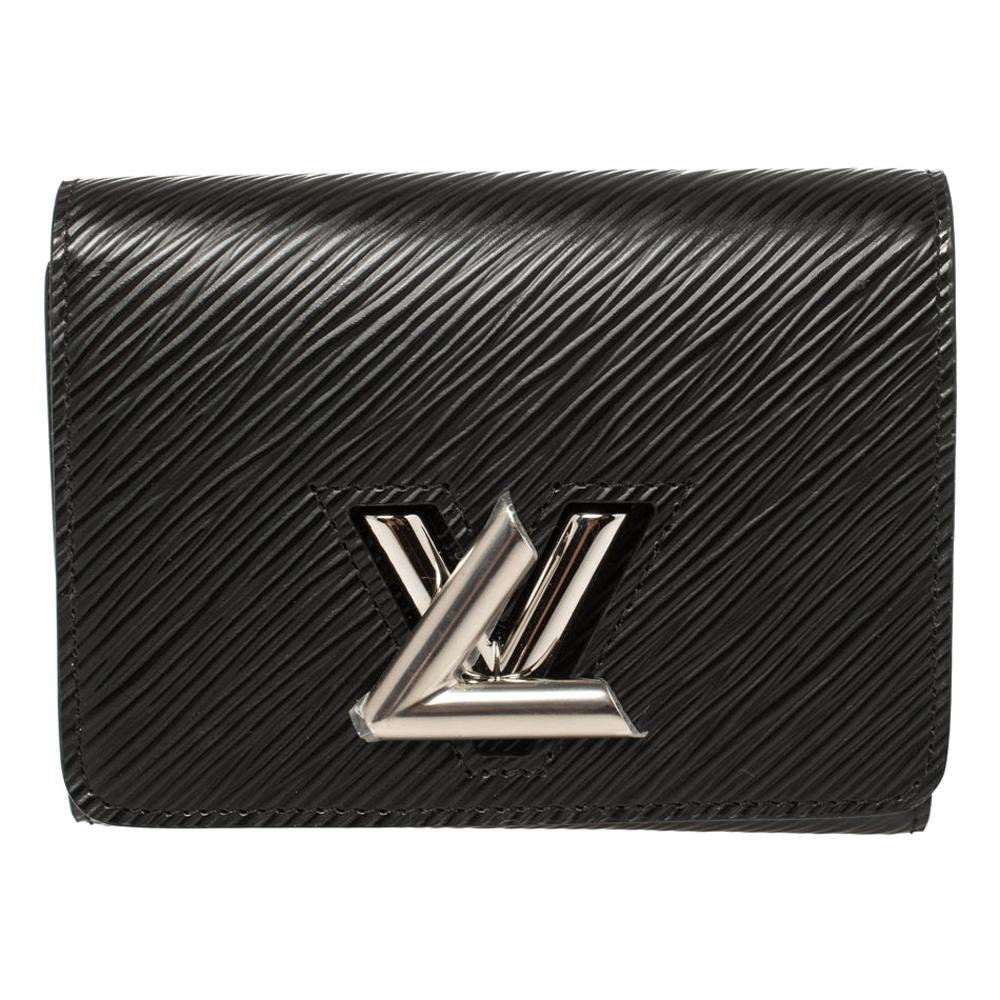 Louis Vuitton Black Epi Leather Twist Wallet