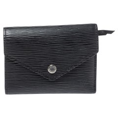 Louis Vuitton Black Epi Leather Victorine Wallet