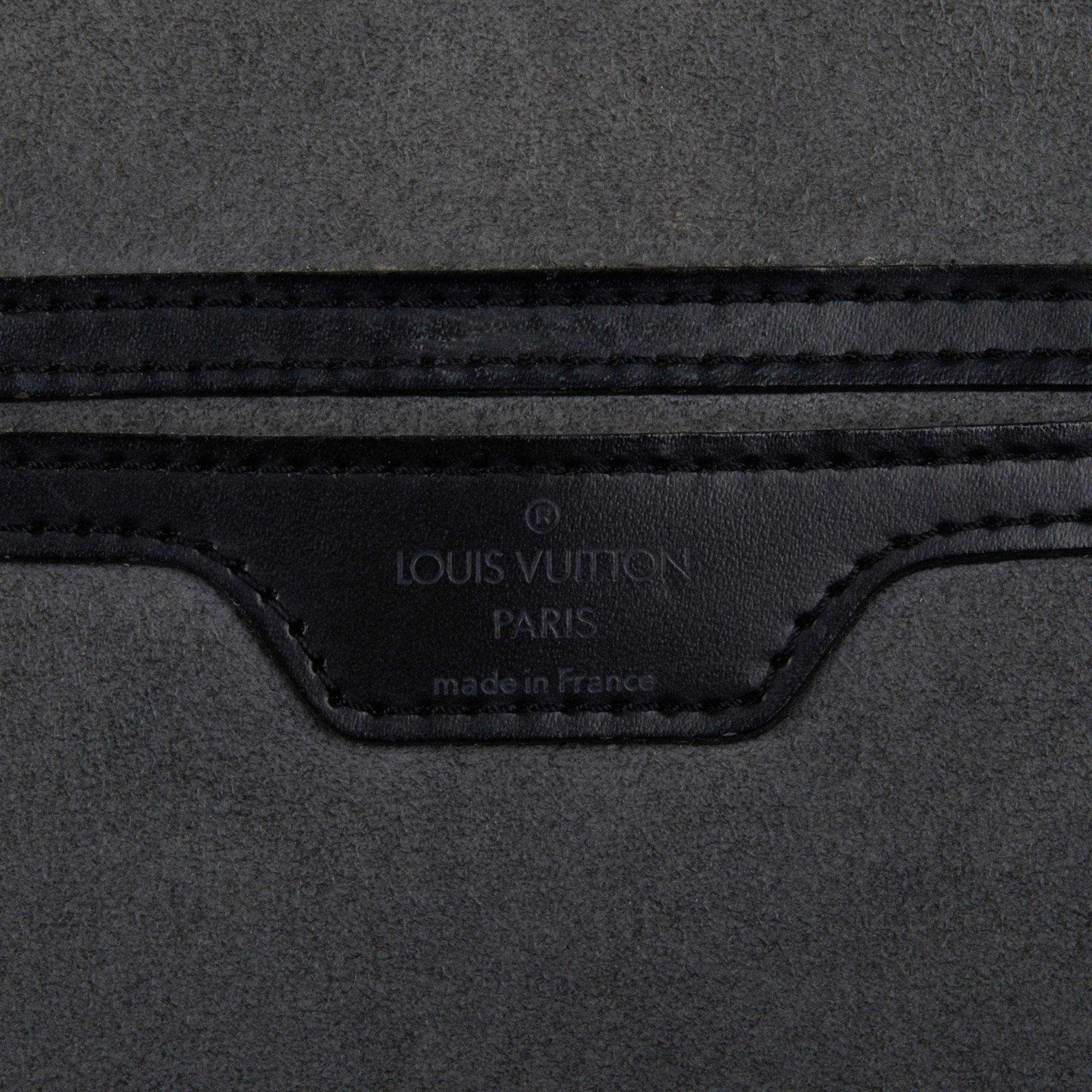 LOUIS VUITTON Black Epi Leather Vintage Gobelins Backpack 6