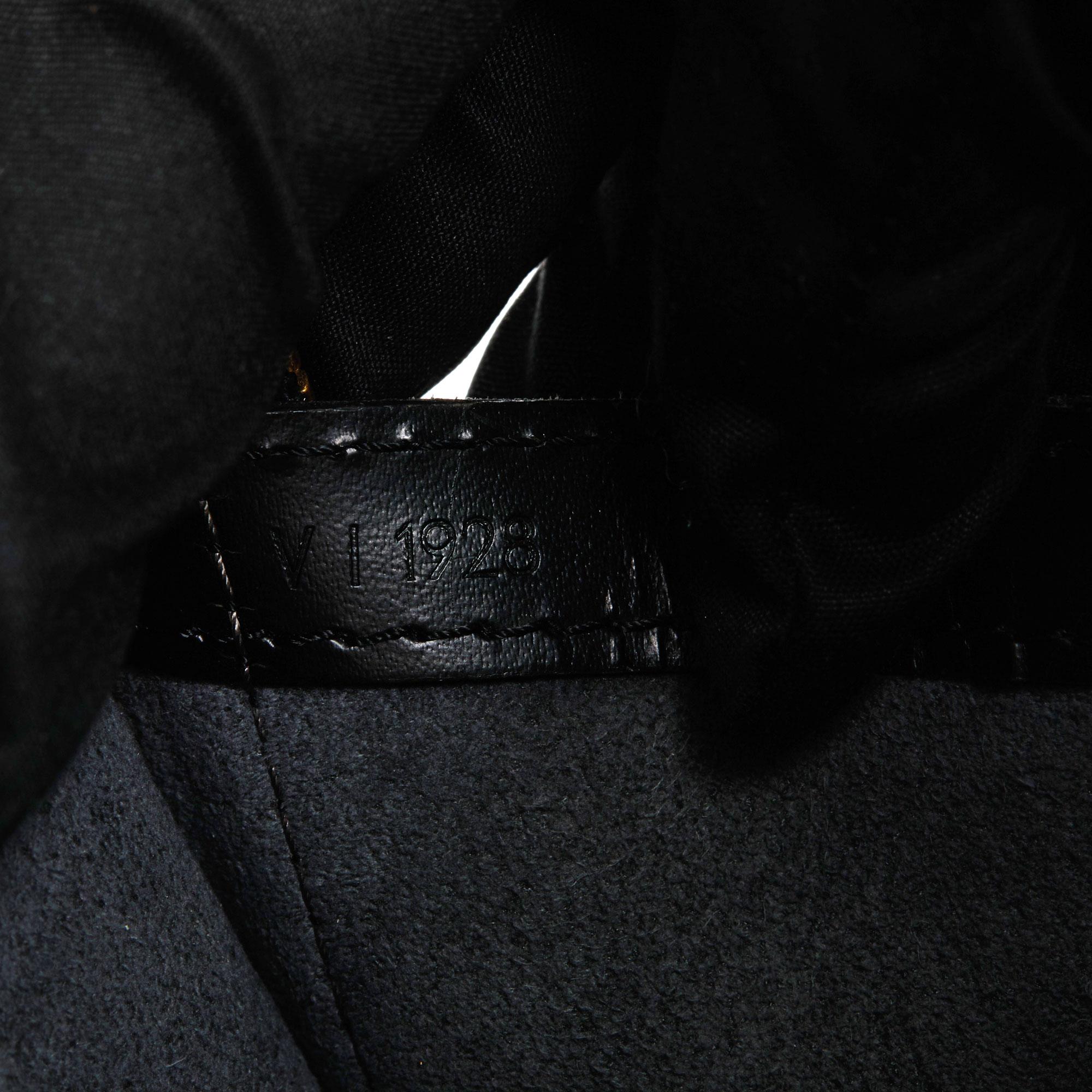 LOUIS VUITTON Black Epi Leather Vintage Gobelins Backpack 7