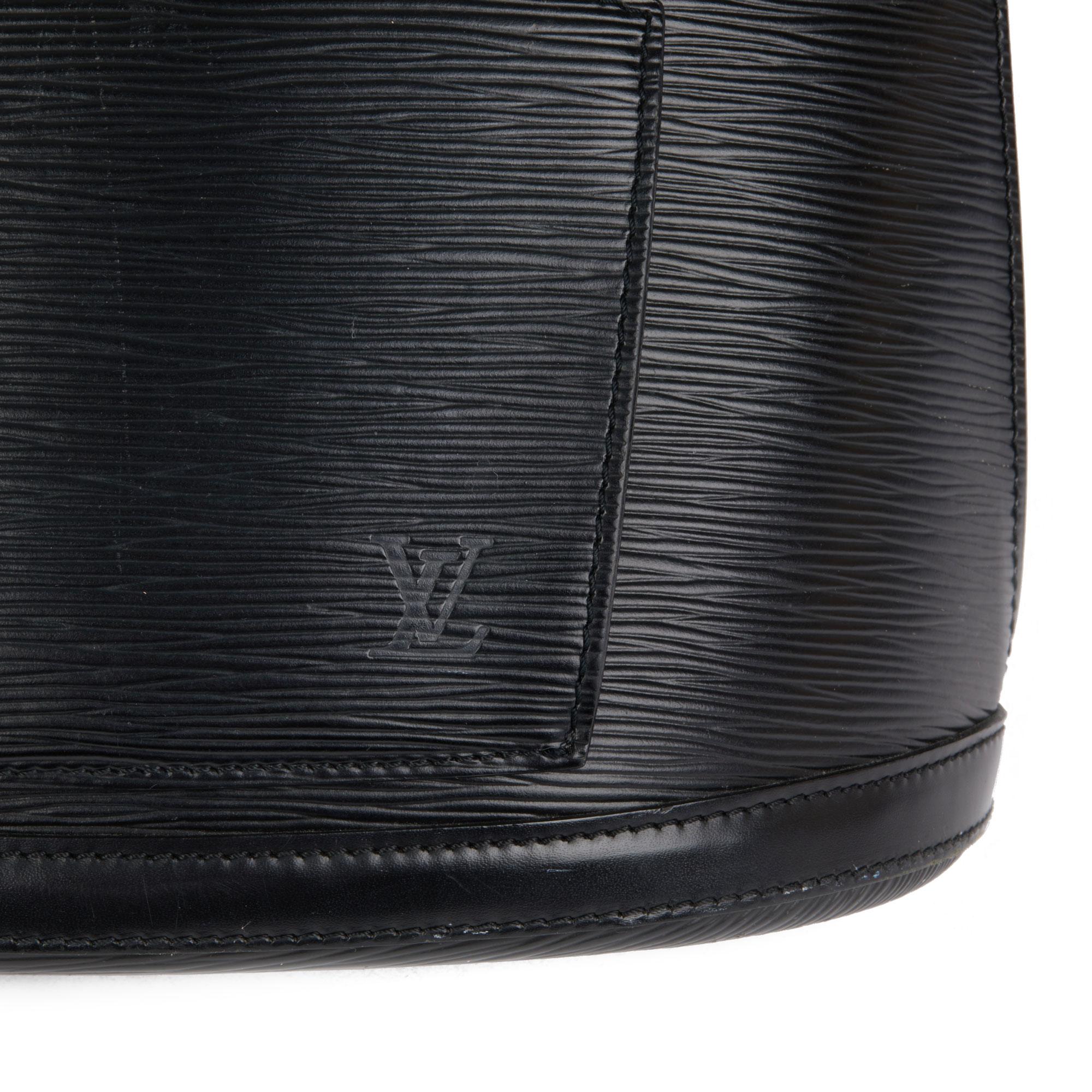 LOUIS VUITTON Black Epi Leather Vintage Gobelins Backpack 3