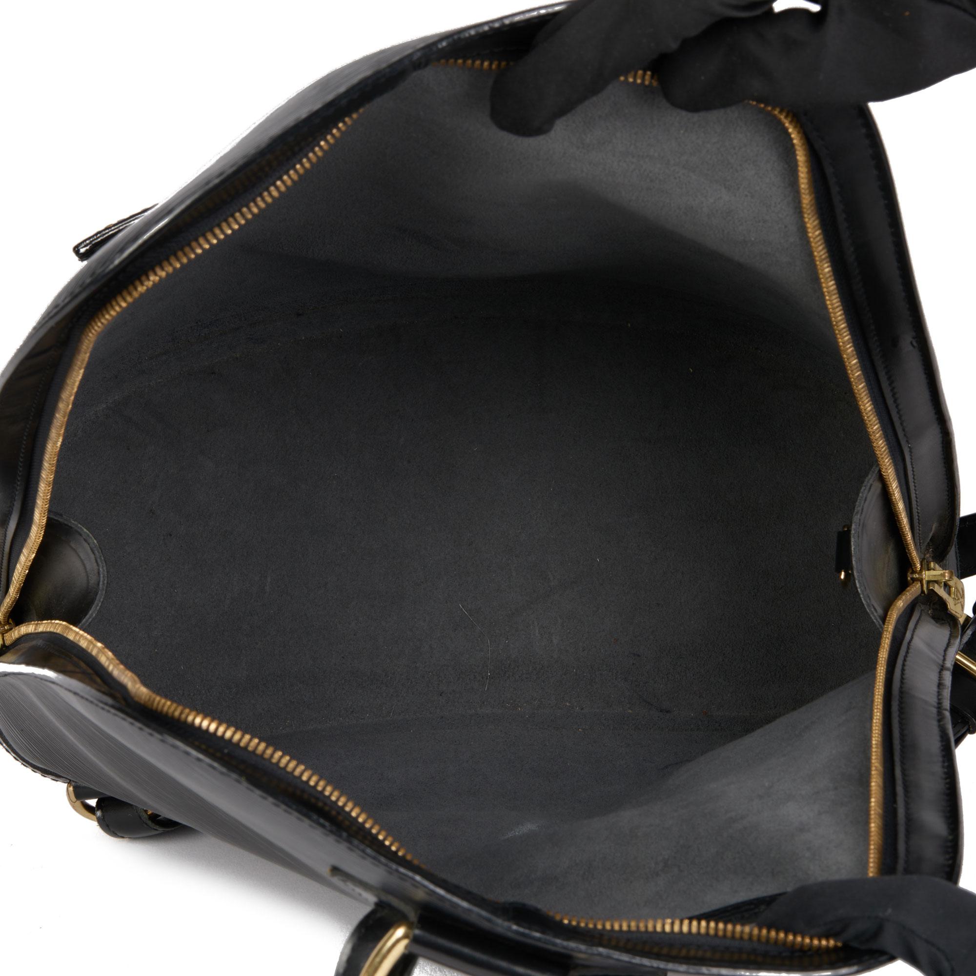 LOUIS VUITTON Black Epi Leather Vintage Gobelins Backpack 5