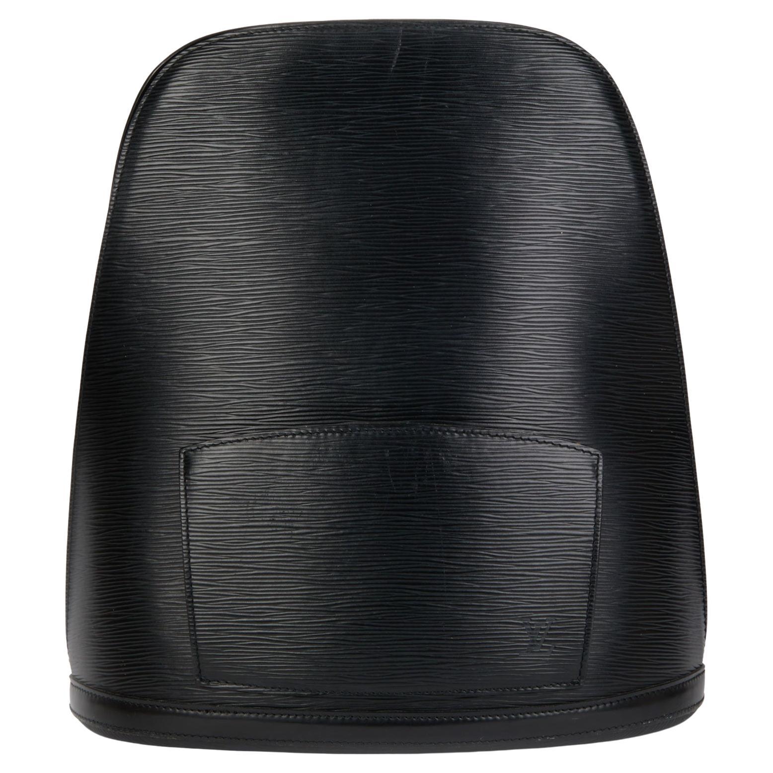 LOUIS VUITTON Black Epi Leather Vintage Gobelins Backpack
