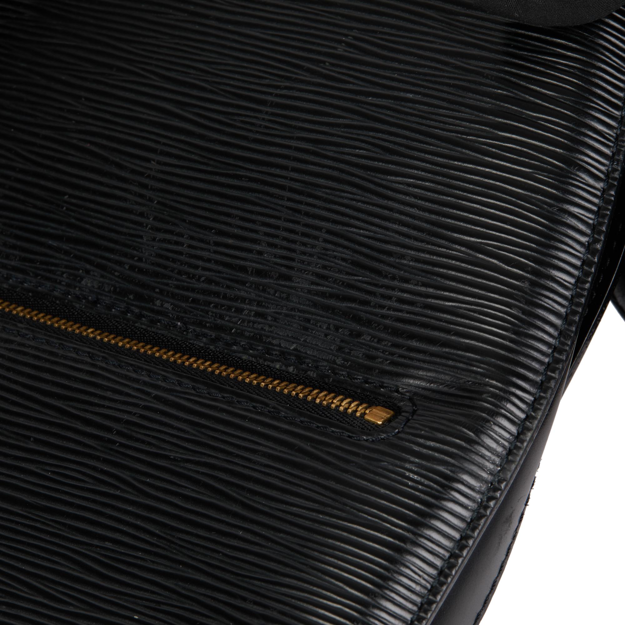 LOUIS VUITTON Black Epi Leather Vintage Mabillon Backpack 4