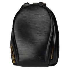 LOUIS VUITTON Black Epi Leather Vintage Mabillon Backpack