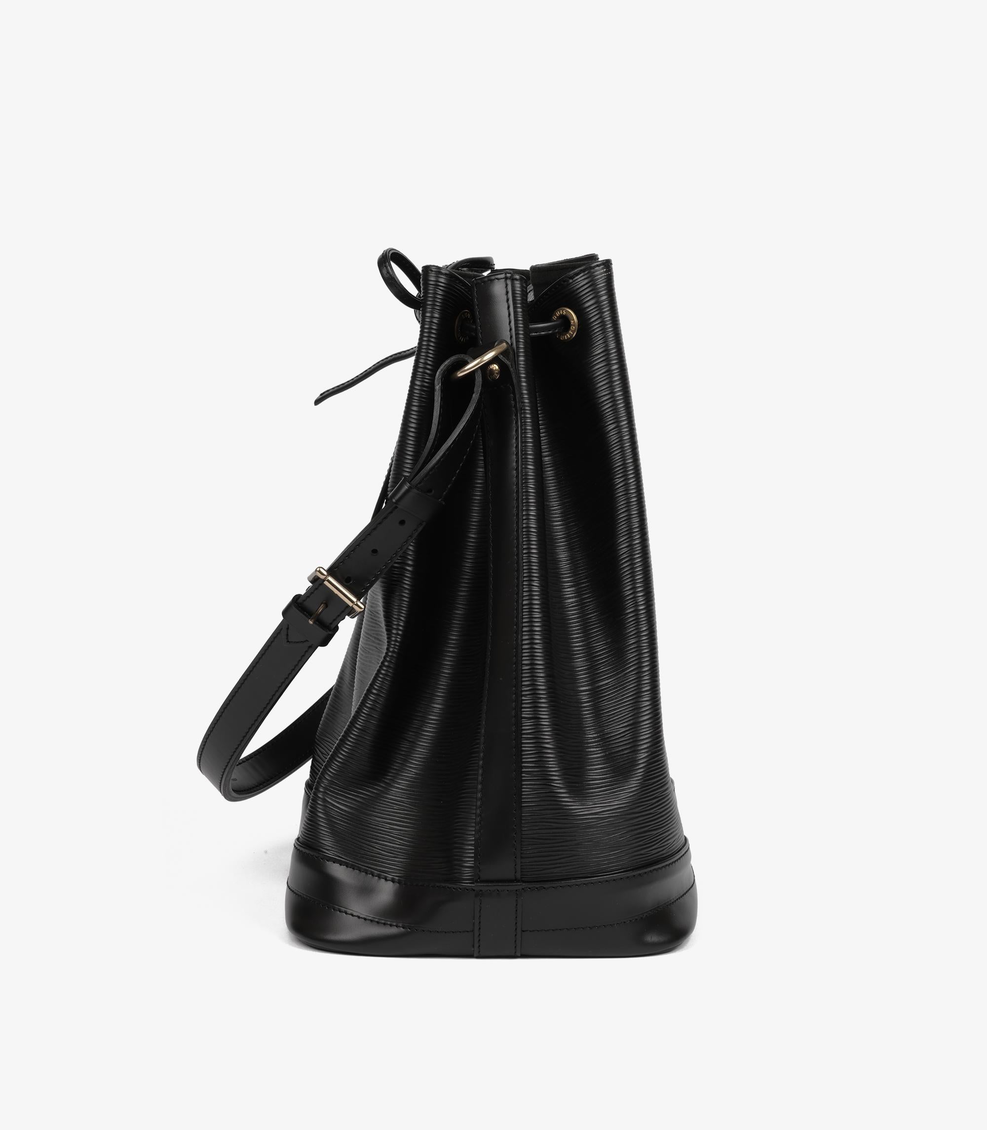 Louis Vuitton Black Epi Leather Vintage Noé For Sale 1