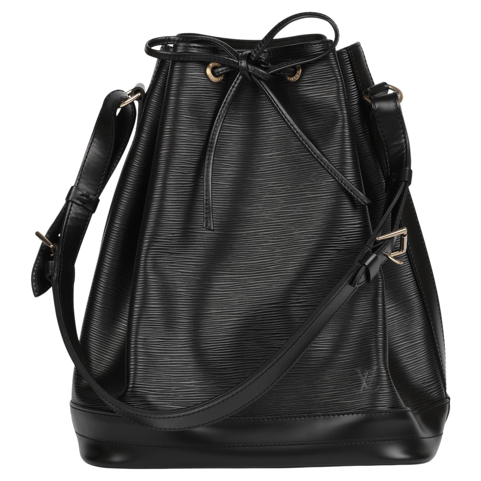 Louis Vuitton Black Epi Leather Vintage Noé For Sale