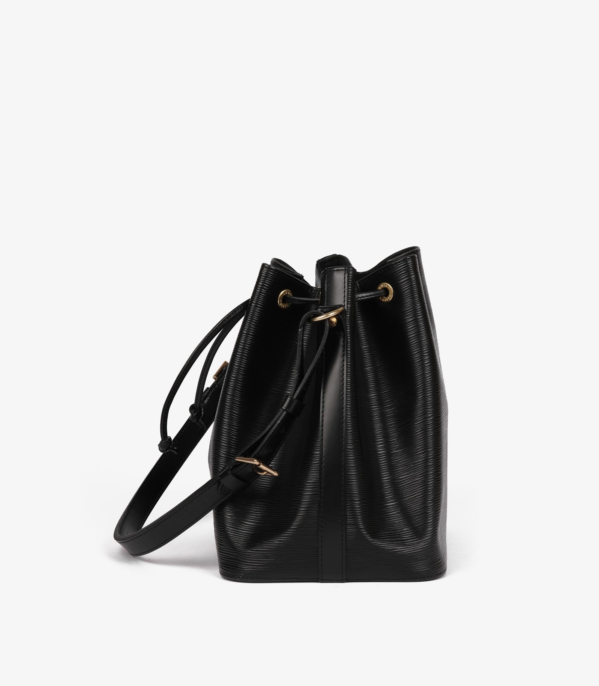 Louis Vuitton Schwarz Epi Leder Vintage Petit Noé im Angebot 1