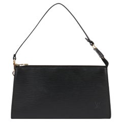 Louis Vuitton Nero in pelle Epi Vintage Pochette Accessoires