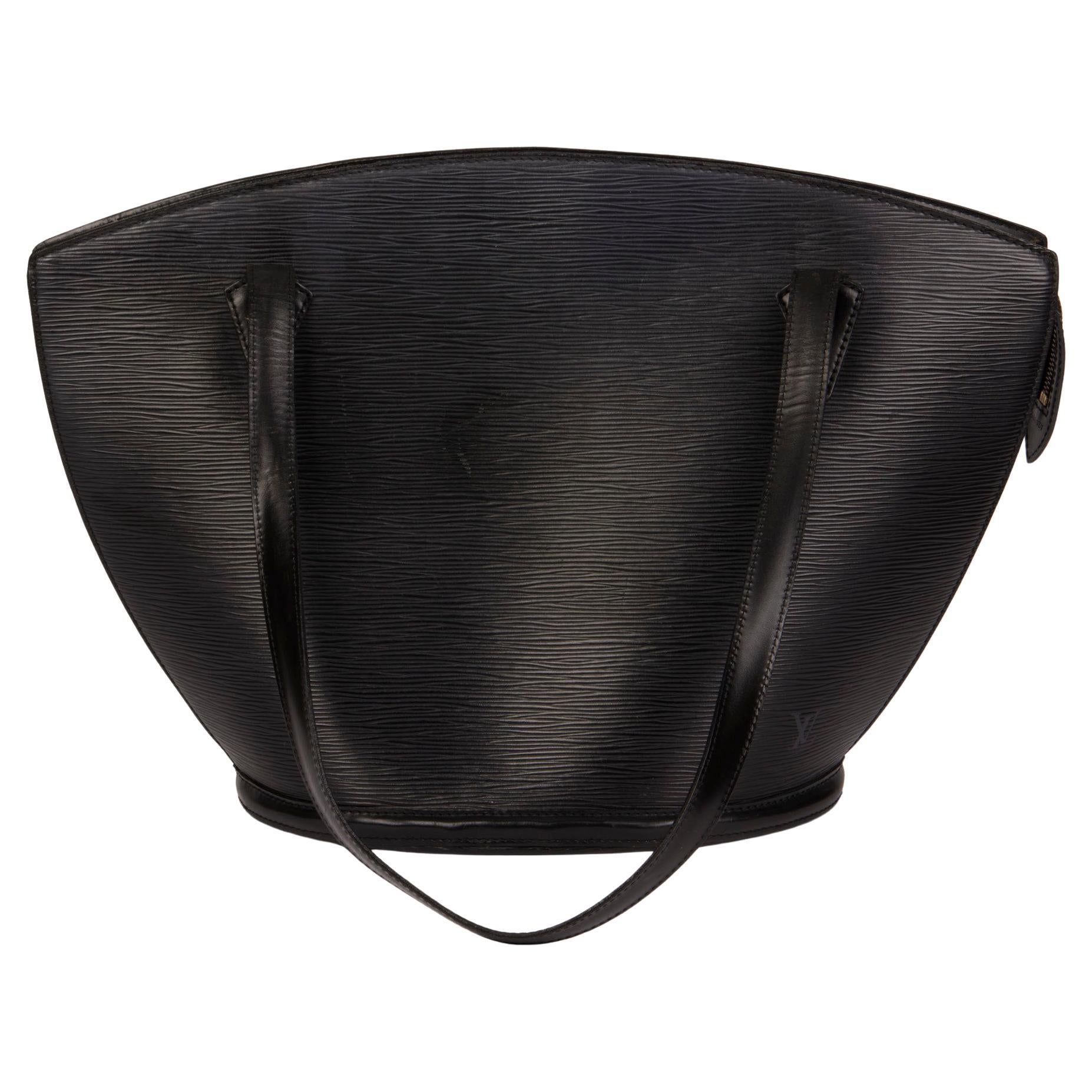 LOUIS VUITTON Black Epi Leather Vintage Saint Jacques GM