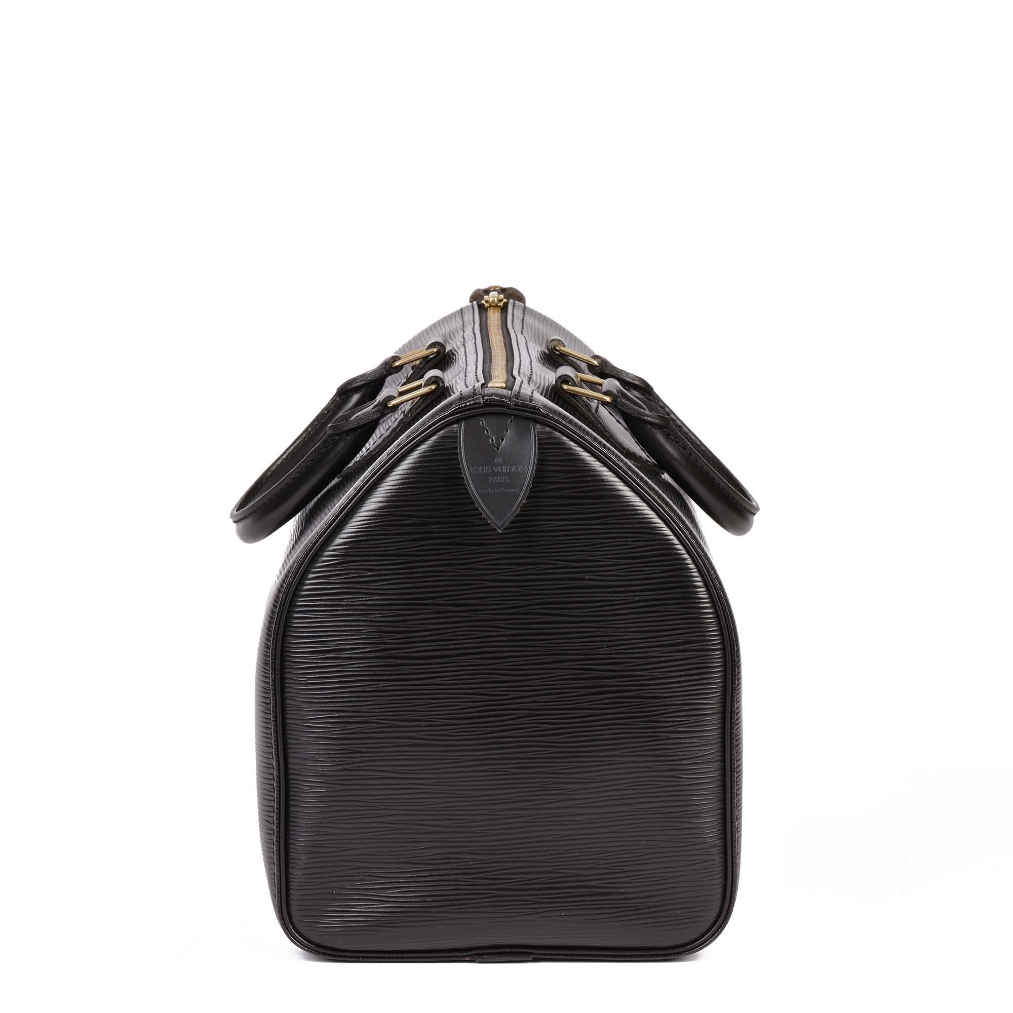 LOUIS VUITTON Black Epi Leather Vintage Speedy 30cm In Excellent Condition In Bishop's Stortford, Hertfordshire