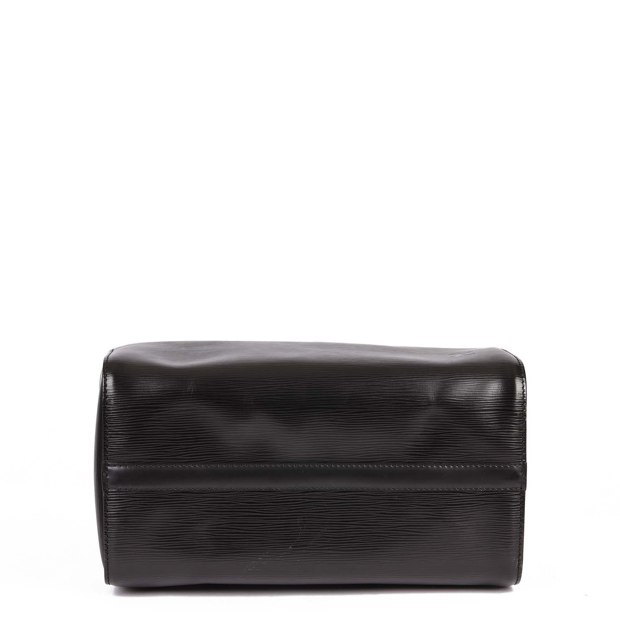 LOUIS VUITTON Black Epi Leather Vintage Speedy 30cm 2
