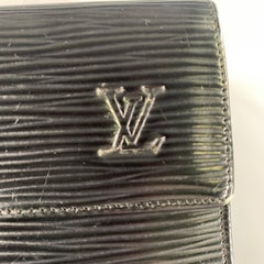 LOUIS VUITTON Black Epi Leather Wallet