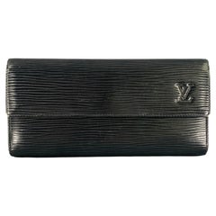 LOUIS VUITTON Black Epi Leather Wallet