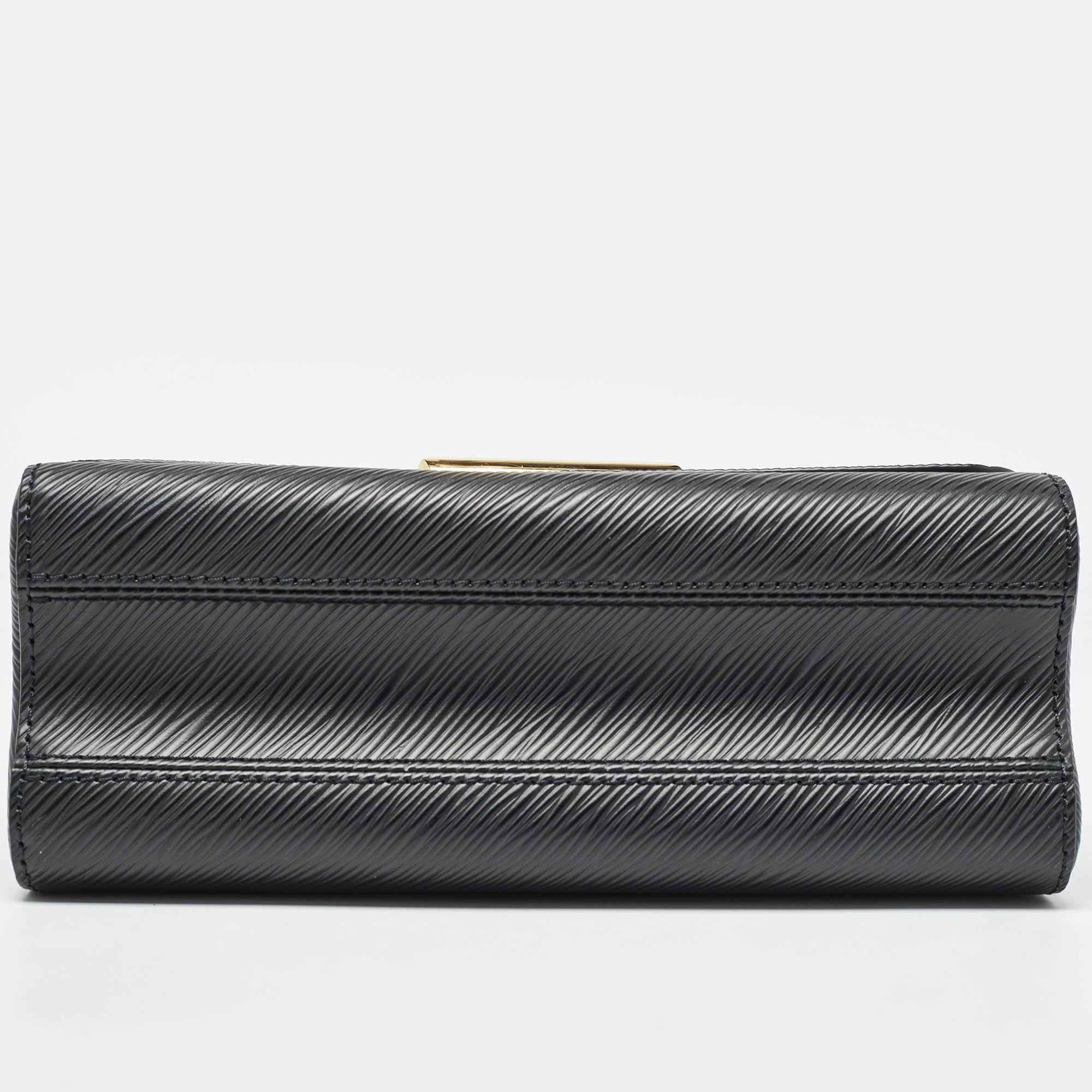 Louis Vuitton Bolso MM Twist Negro Epi Piel Corazón Salvaje 2