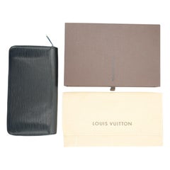Louis Vuitton Black Epi Leather Zippy Continental Wallet