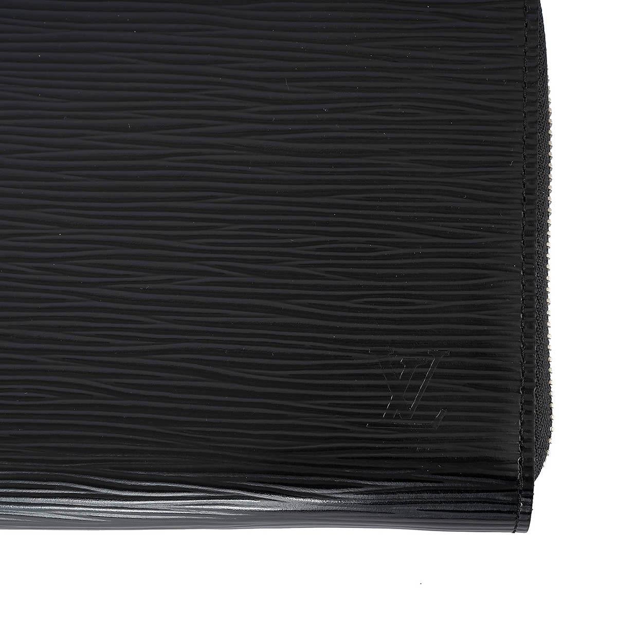 LOUIS VUITTON black Epi leather ZIPPY Wallet For Sale 1